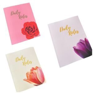 Bundle of 3 forever flowers notebooks